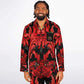 Men's Satin Pajamas - AOP