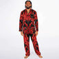 Men's Satin Pajamas - AOP