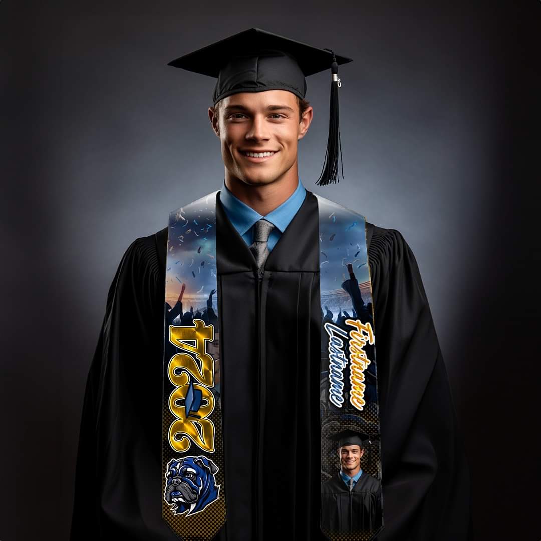 Custom Graduation Stole — Sublimation