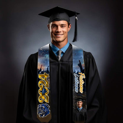 Custom Graduation Stole — Sublimation