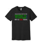 Die Trying to Get Out Alive graphic on a black Bella+Canvas 3001 tee