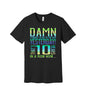 Forgot the Gym for Ten Years graphic on a black Bella+Canvas 3001 tee