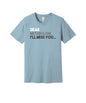 Dear Metabolism I'll Miss You graphic on a light blue Bella+Canvas 3001 tee