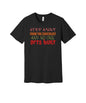 Step Away From the Chocolate graphic on a black Bella+Canvas 3001 tee
