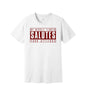 Middle Finger Salutes Your Attitude graphic on a white Bella+Canvas 3001 tee