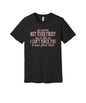 Can't Force Good Taste graphic on a black Bella+Canvas 3001 tee