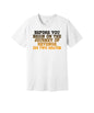 Journey of Revenge graphic on a white Bella+Canvas 3001 tee