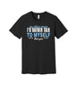 Rather Talk to Myself graphic on a black Bella+Canvas 3001 tee