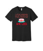 Homework Was a Piece of Cake graphic on a black Bella+Canvas 3001 tee