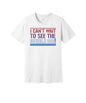 Can't Wait to See the Invisible Man graphic on a white Bella+Canvas 3001 tee