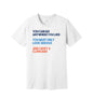 Look Serious Carry a Clipboard graphic on a white Bella+Canvas 3001 tee