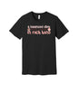 Balanced Diet Cupcakes graphic on a black Bella+Canvas 3001 tee