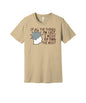 I Miss My Mind graphic on a soft cream Bella+Canvas 3001 tee