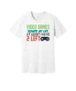 Video Games Two Lives Left graphic on a ash Bella+Canvas 3001 tee