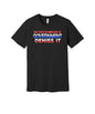 Rumors Until Government Denies Them graphic on a black Bella+Canvas 3001 tee
