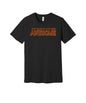 Born Awesome graphic on a black Bella+Canvas 3001 tee