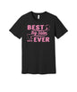 Best Big Sister Ever graphic on a black Bella+Canvas 3001 tee