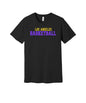 Los Angeles Basketball graphic on a black Bella+Canvas 3001 tee