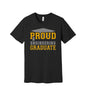 Proud Engineering Graduate graphic on a black Bella+Canvas 3001 tee