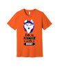 Life Is Better With a Husky graphic on a orange Bella+Canvas 3001 tee