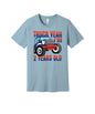 Truck Yeah I'm Two graphic on a light blue Bella+Canvas 3001 tee