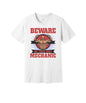 Beware of This Mechanic graphic on a white Bella+Canvas 3001 tee