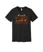 Outside of a Horse graphic on a black Bella+Canvas 3001 tee
