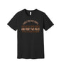 Ride to Your Neighbor graphic on a black Bella+Canvas 3001 tee