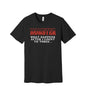 Momster After I Count to Three graphic on a black Bella+Canvas 3001 tee