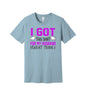 Traded My Husband for This Shirt graphic on a light blue Bella+Canvas 3001 tee