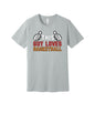 This Guy Loves Basketball graphic on a solid athletic gray Bella+Canvas 3001 tee