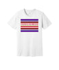 Standing Too Close graphic on a white Bella+Canvas 3001 tee