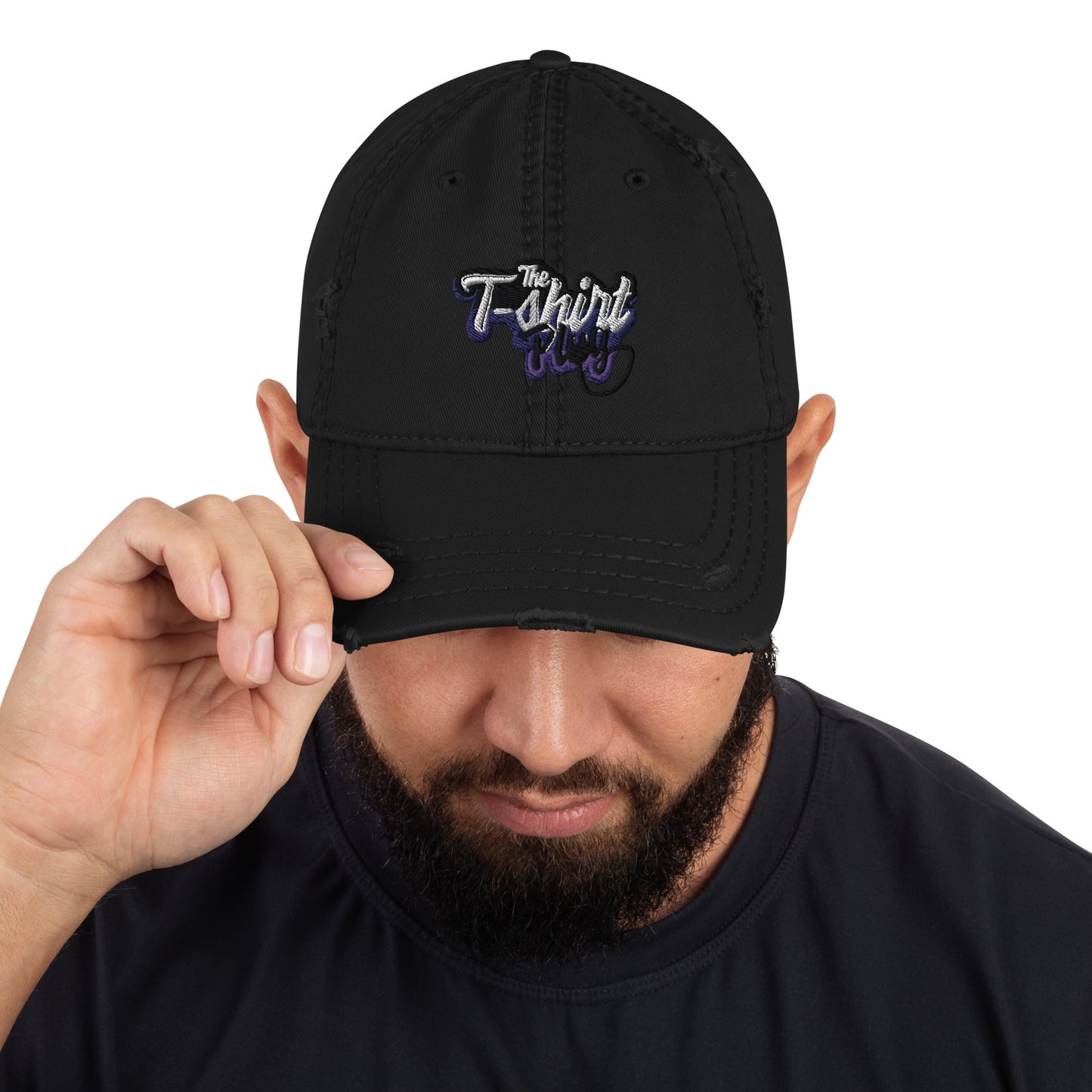The T-Shirt Plug Distressed Dad Hat
