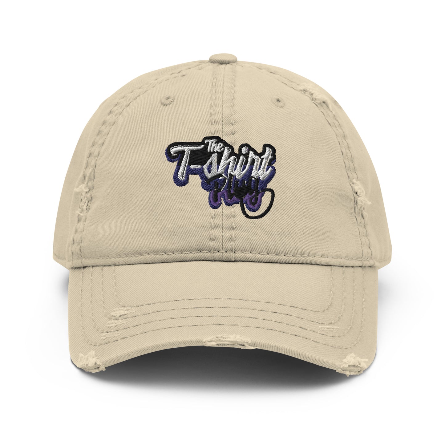 The T-Shirt Plug Distressed Dad Hat