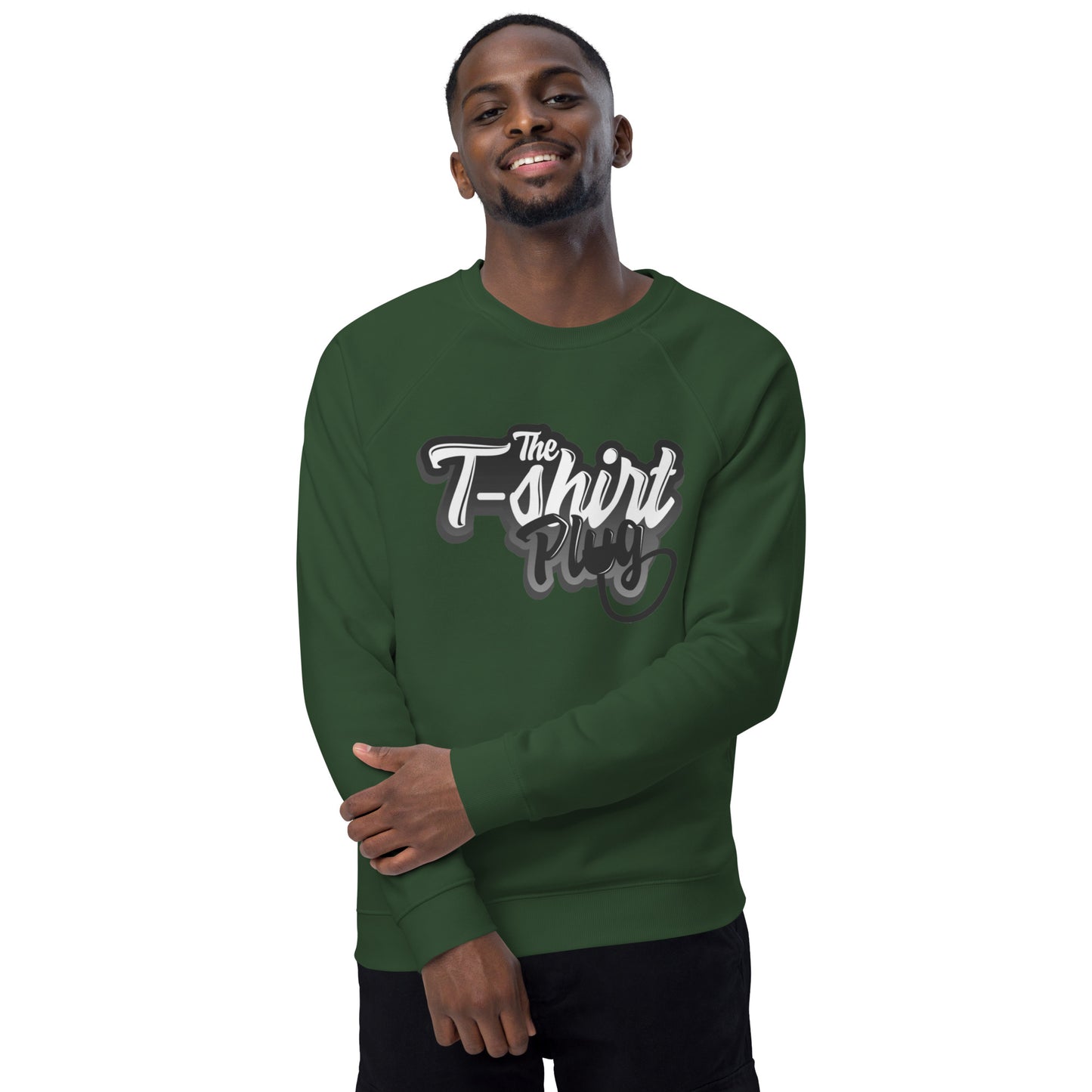 The T-Shirt Plug Unisex organic raglan sweatshirt