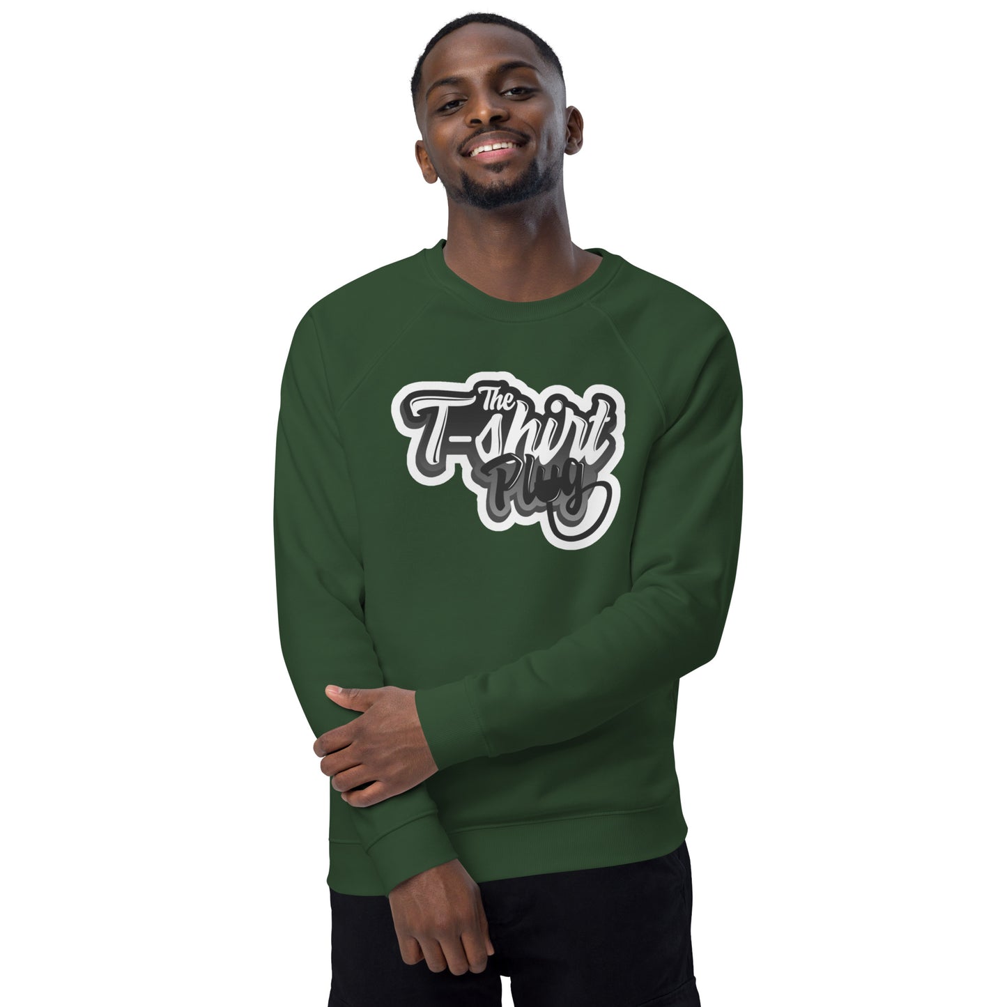 The T-Shirt Plug Unisex organic raglan sweatshirt