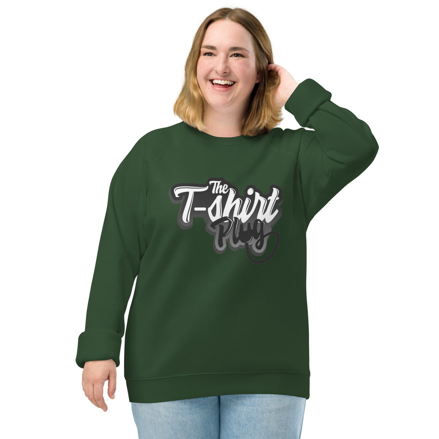 The T-Shirt Plug Unisex organic raglan sweatshirt