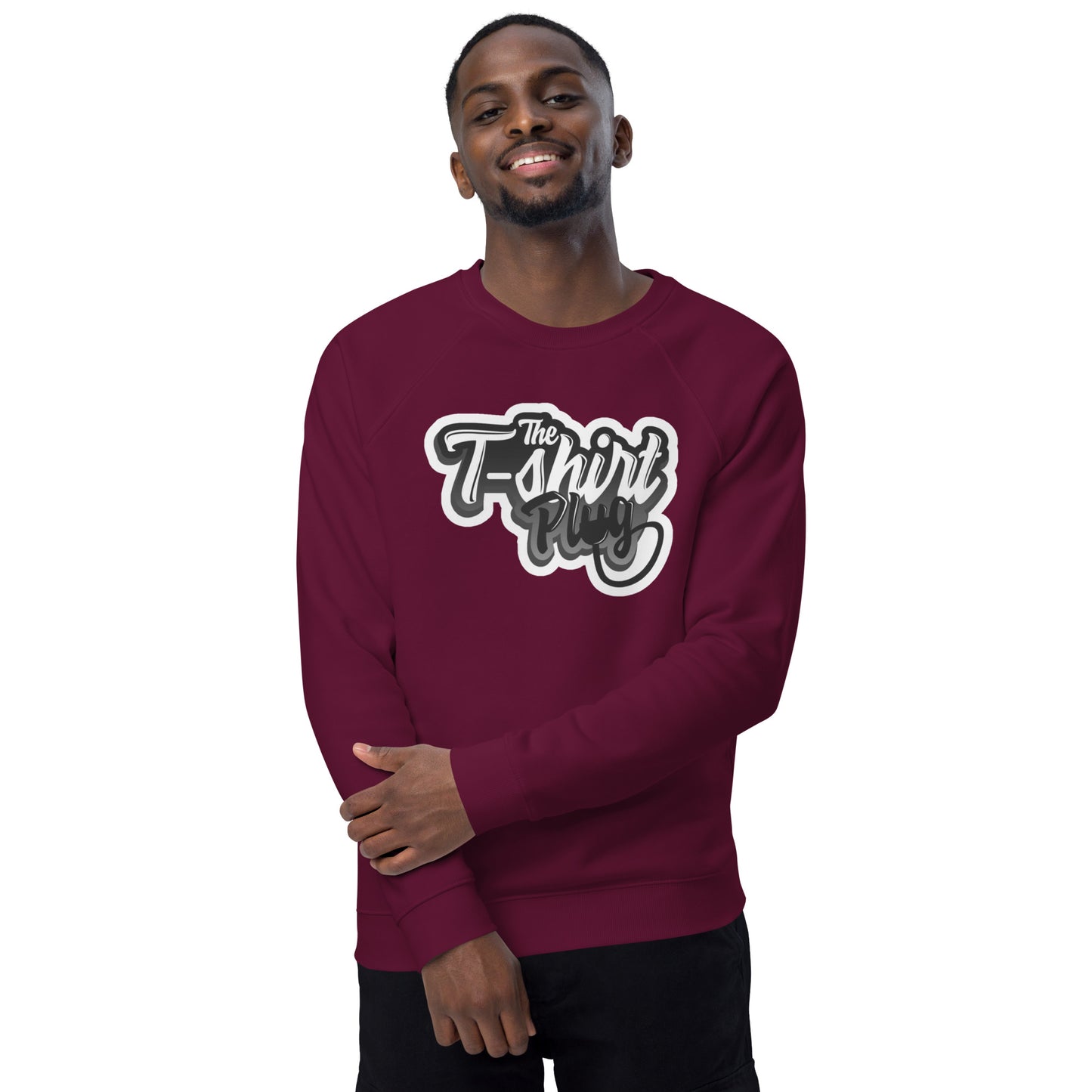 The T-Shirt Plug Unisex organic raglan sweatshirt