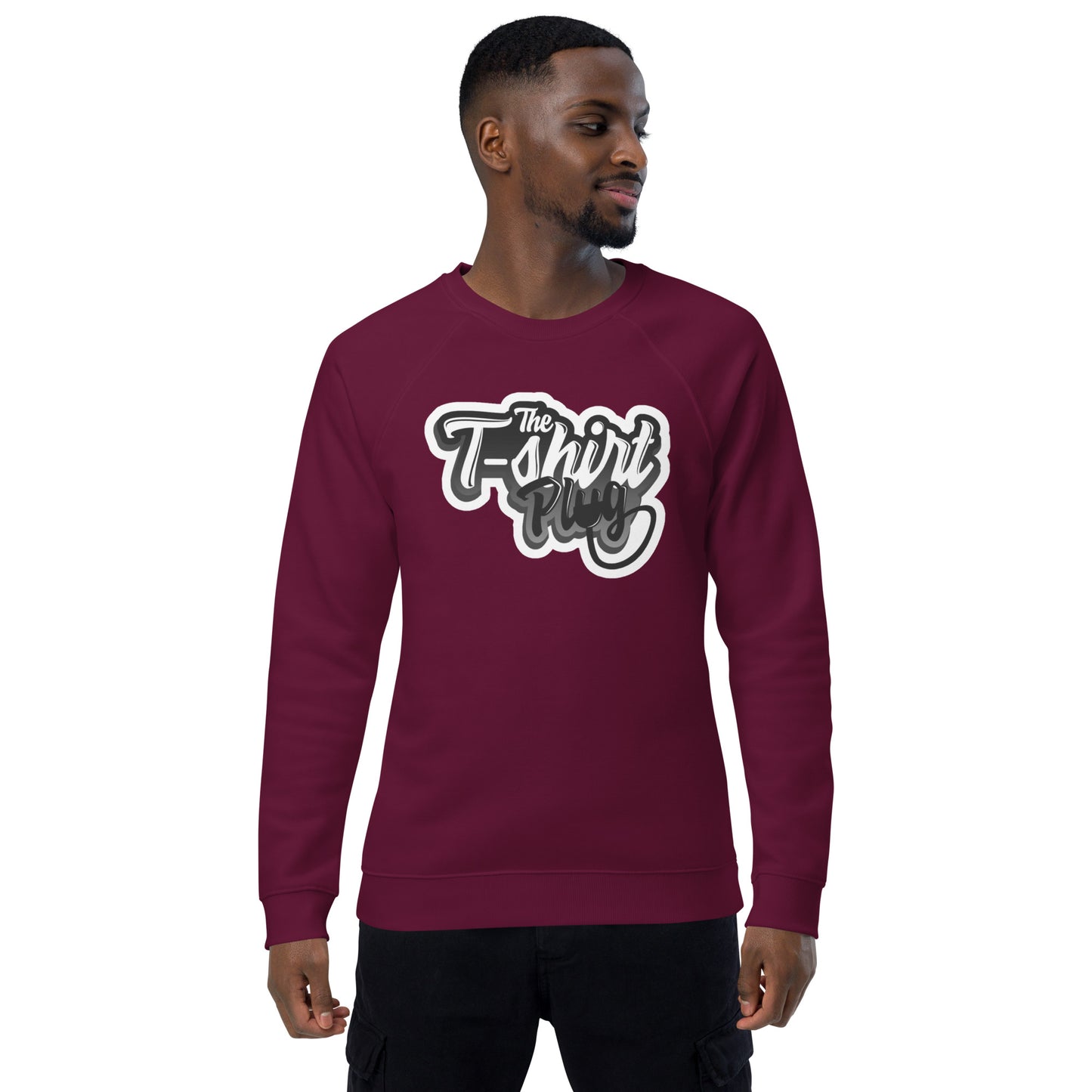 The T-Shirt Plug Unisex organic raglan sweatshirt