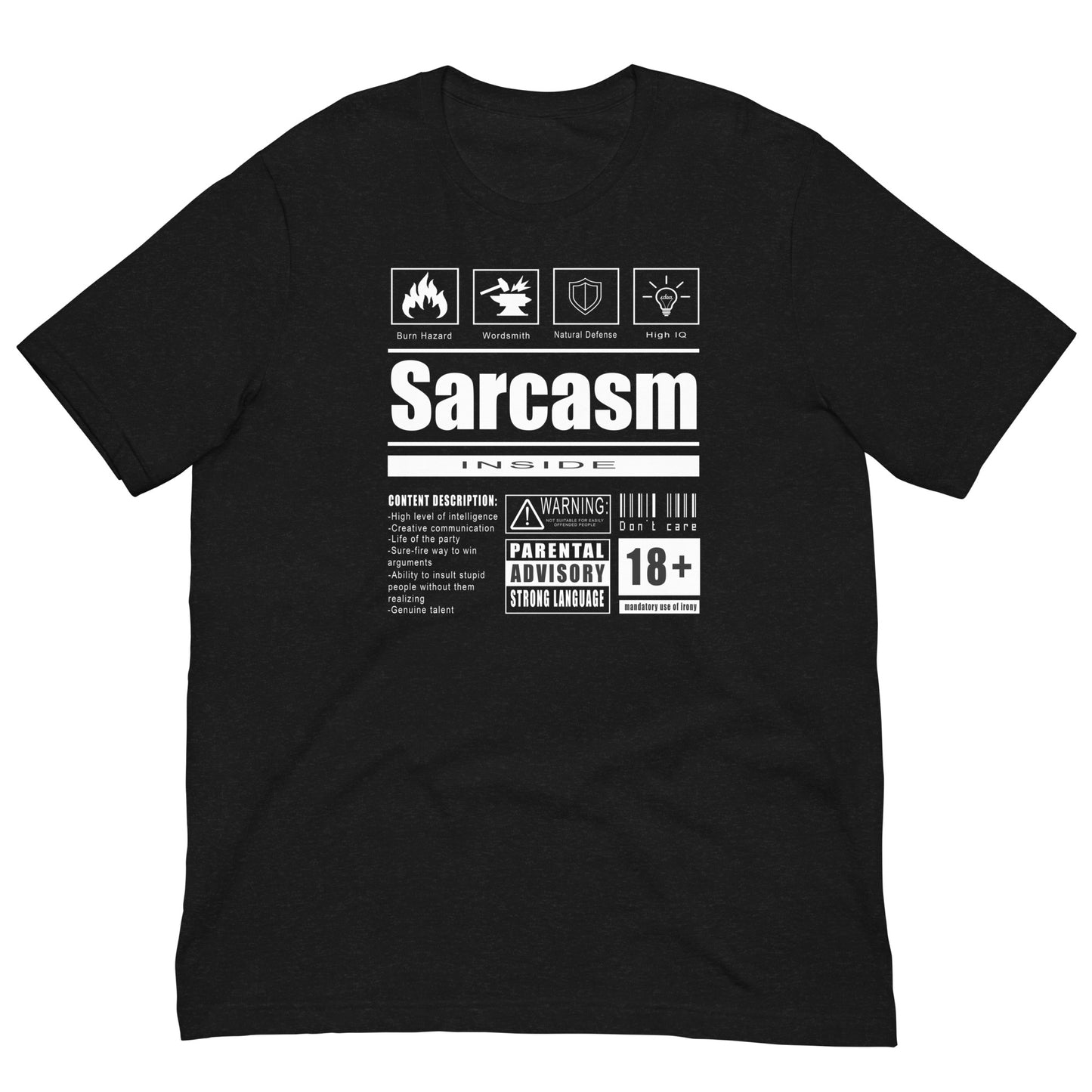 SARCASM  INSIDE Unisex t-shirt