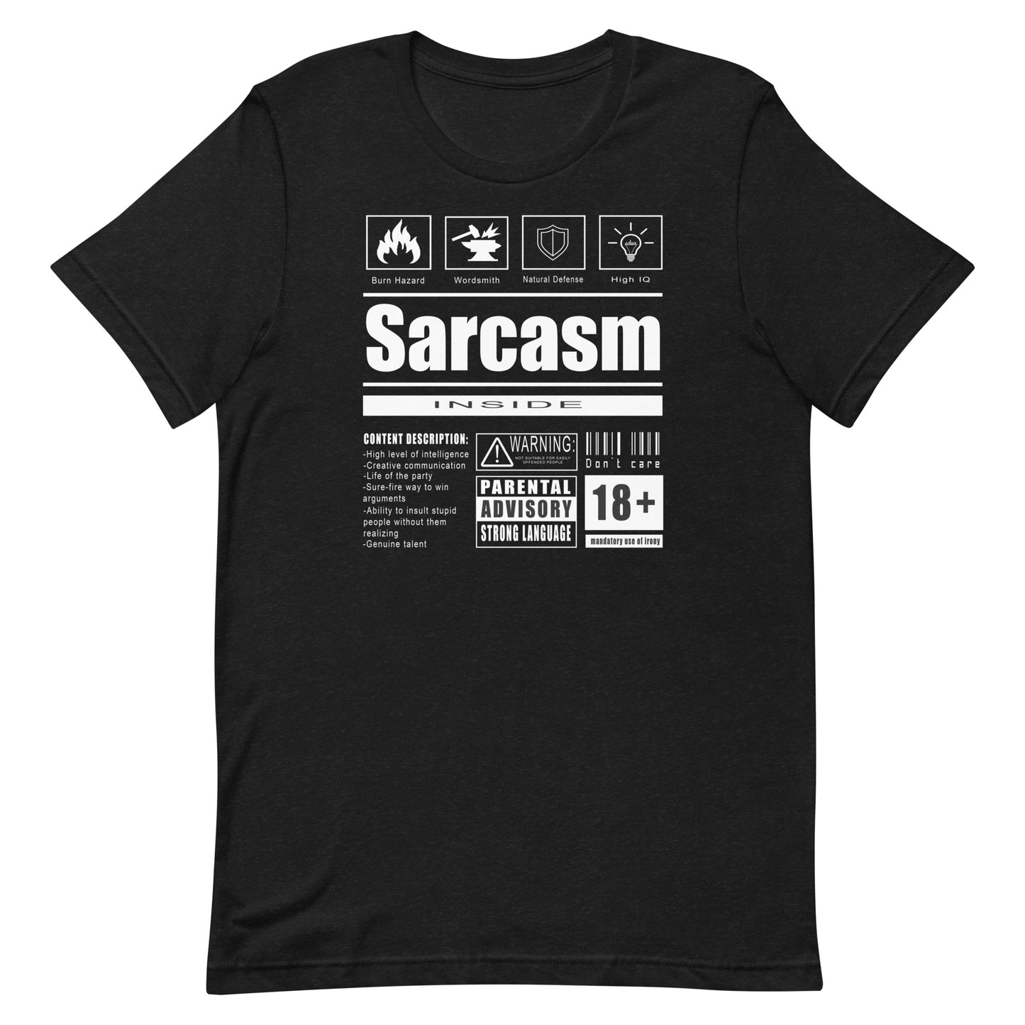 SARCASM  INSIDE Unisex t-shirt